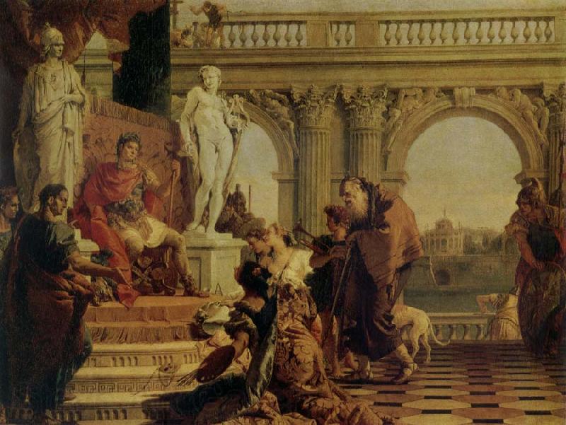 Giovanni Battista Tiepolo Maeccenas Presenting the Liberal Arts to Augustus Norge oil painting art